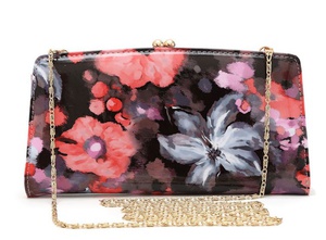 Fashion Flowert Print Clutch Bag